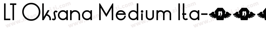 LT Oksana Medium Ita字体转换